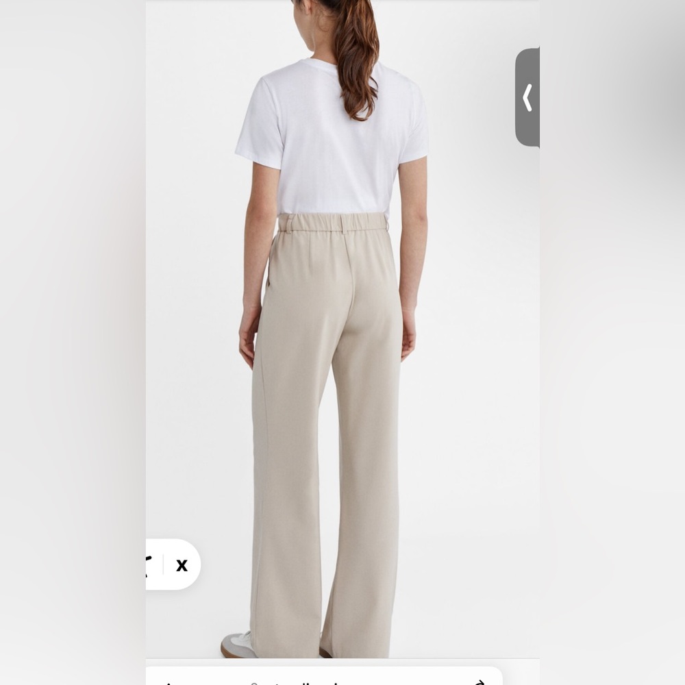 STRADIVARIUS SMART STRAIGHT-LEG TROUSERS in Size O - Picture 3 of 6